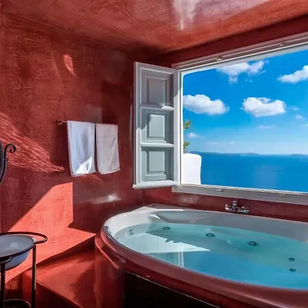 Luxury Santorini Full Moon 1 Bedrooms Outdoor Plunge Pool Sea Caldera View Oia